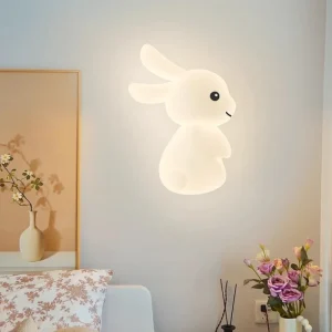 RabbitLicht - Schattige LED Konijnen Wandlamp voor Kinderkamers