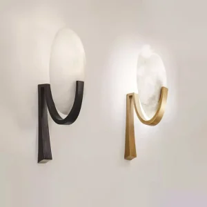 NordicLuxe - Koperen Marmeren Wandlamp voor Woonkamer en Slaapkamer