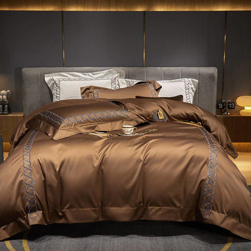 Sunstone Reves Duvet Cover Set - Egyptisch Katoen - Afbeelding 9