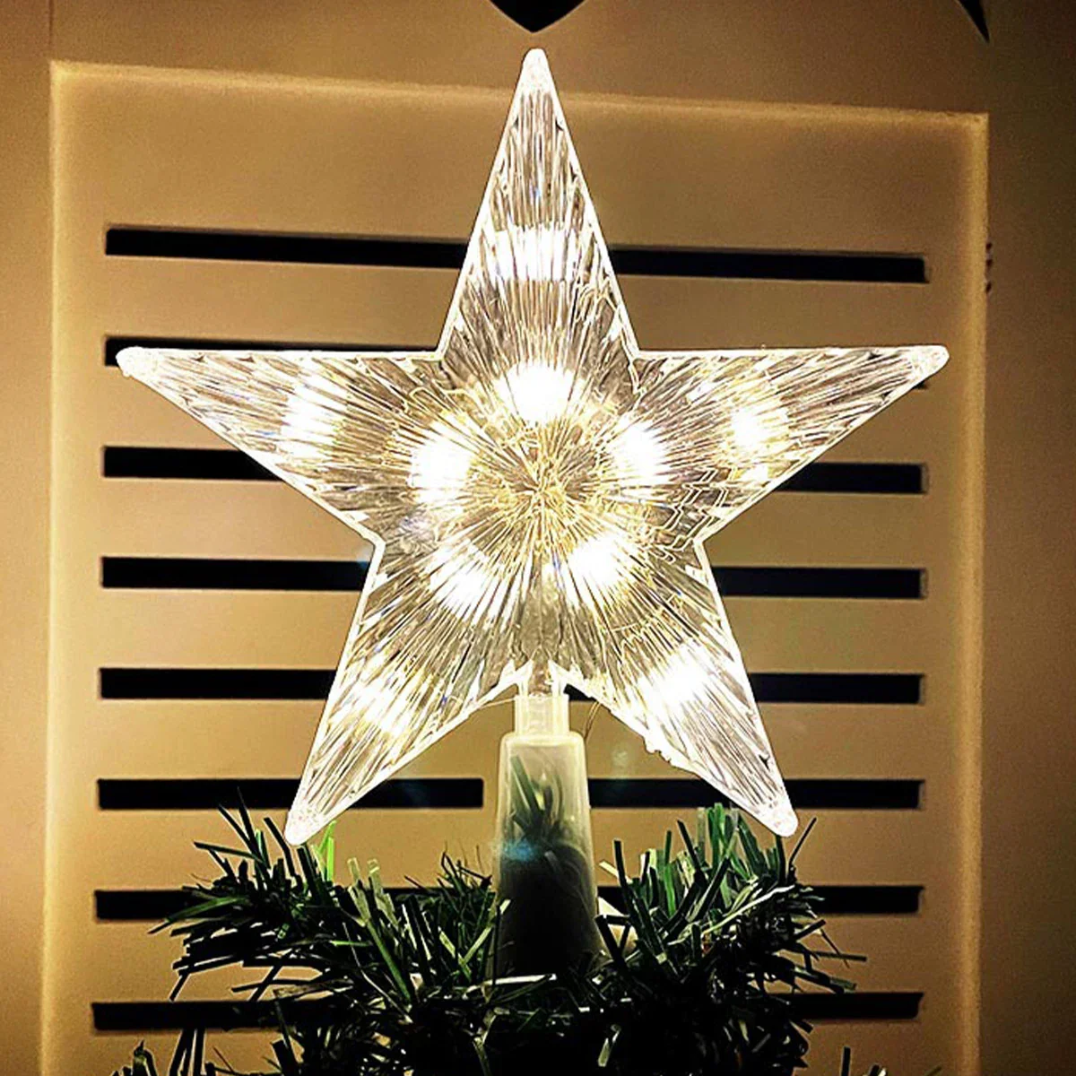 BrightStar - Lumineuze Ster voor de Top van de Kerstboom - Afbeelding 3