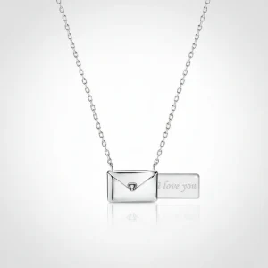 Moderne Hartvormige Ketting Cubic Zirconia