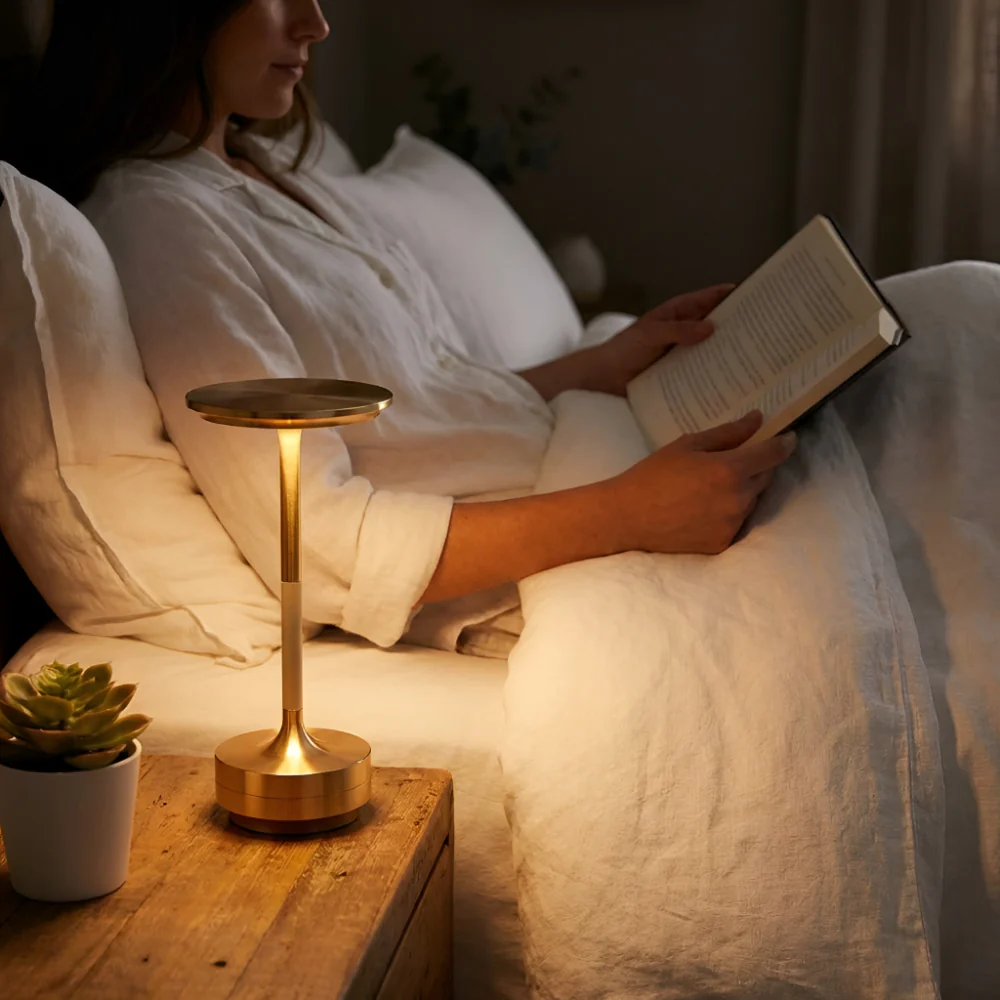 Tafellamp Draadloos Oplaadbaar Metaal Touch Dimbaar - Afbeelding 5