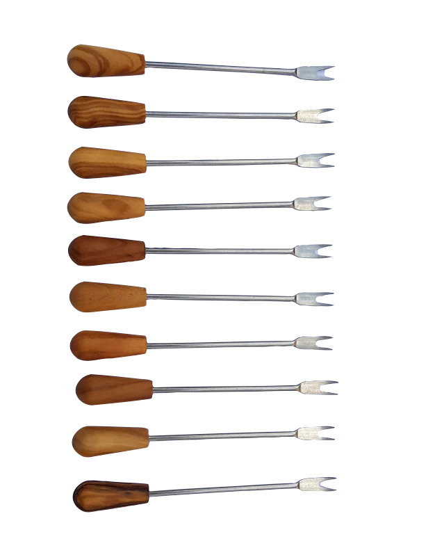 Tapasprikkers 10 stuks Olijfhout