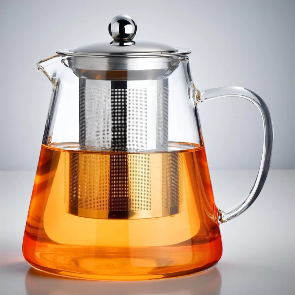 Theepot Glas Afneembaar Filter Thee Zetten - Afbeelding 5