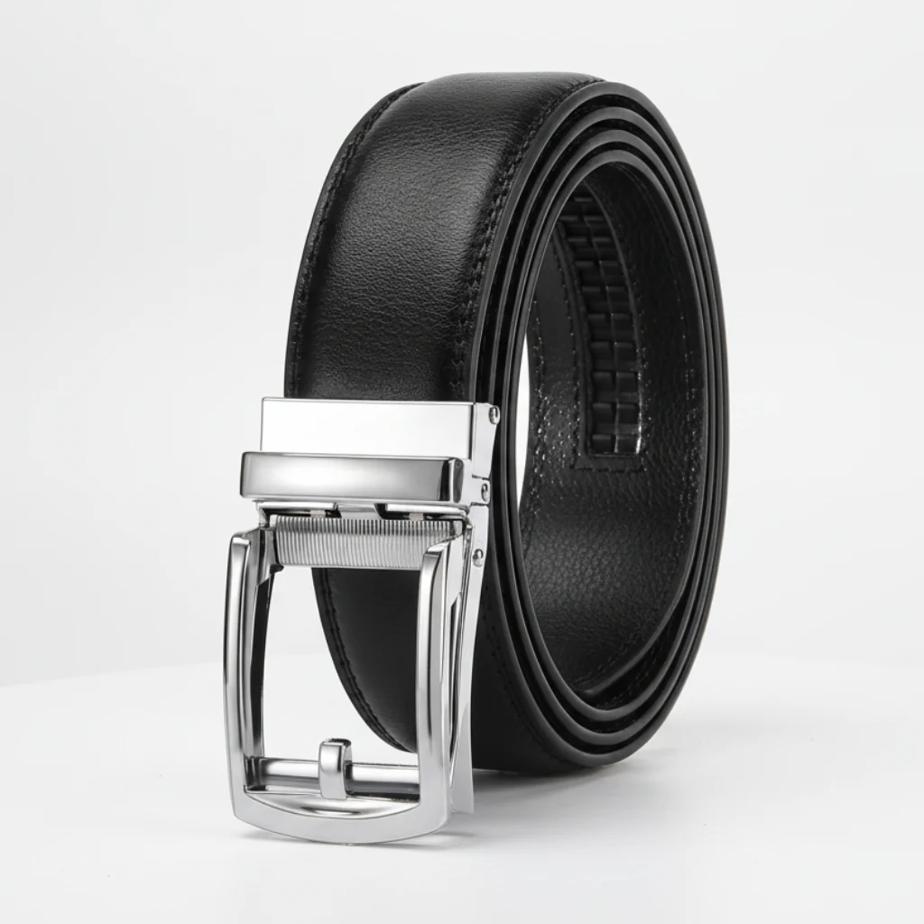 Leren Automatische Riem Heren Verstelbare Gesp Zonder Gaten