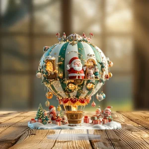 BohoBallon - Kerstman & Elfen Acryl Decoratief Bord