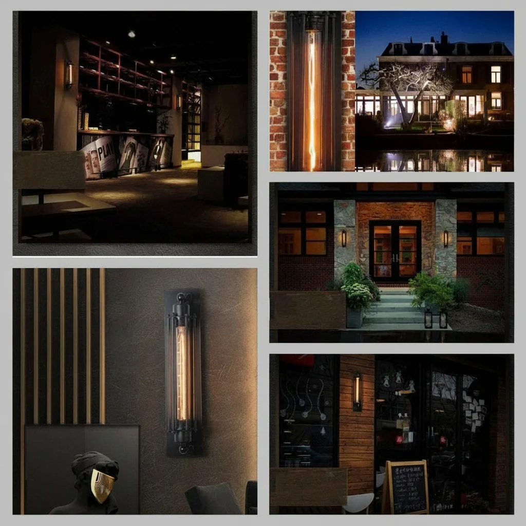 Wandlamp LED Vintage Industrieel Metaal Gietijzer Interieurverlichting - Afbeelding 8