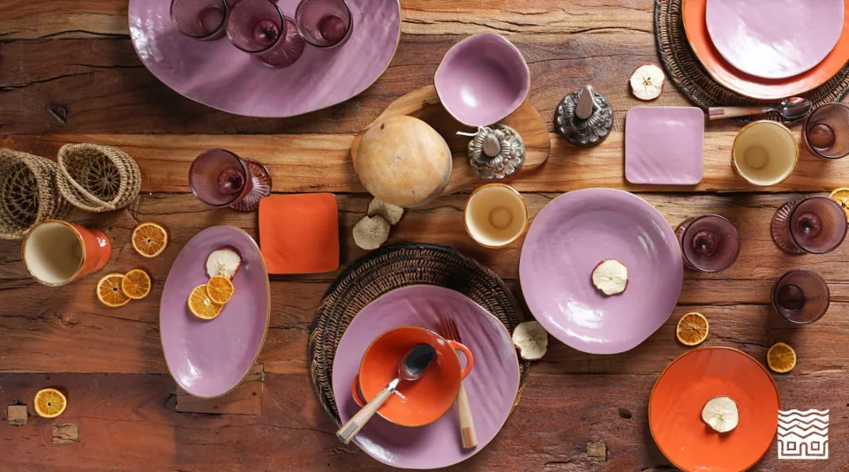 Diep Bord met Dinerbord - Paars - Lila - Afbeelding 5