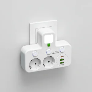 Slimme Stekkerdoos USB Nachtlampje Thuis Kantoor