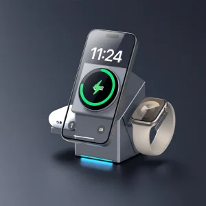 3 In 1 Opvouwbaar Magnetisch Draadloos Oplaadstation Apparaten