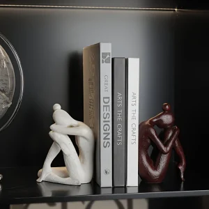AbstractSculpt - Moderne Figuur Boekensteunen voor Thuis & Kantoor