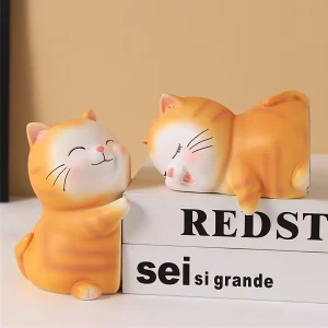 LoveCats - Charmante Hars Kat Boekensteunen - Perfect voor Thuis & Kantoor Decoratie