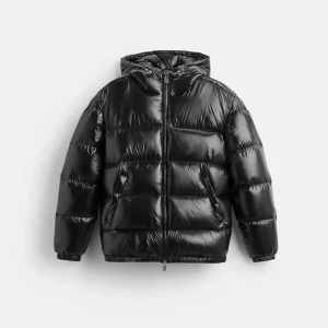 Winterjas Gewatteerd Donsjack Capuchon Koud Weer