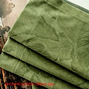 Aifish Glam Stijl Jacquard Fluwelen Gordijnen - 2-pack 90% Verduisterend en Warmte-isolerend