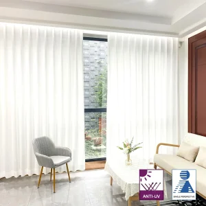 Contemporary Verduisterende Gordijnen - UV-bestendig Gebreide Gordijnen 2 Panelen