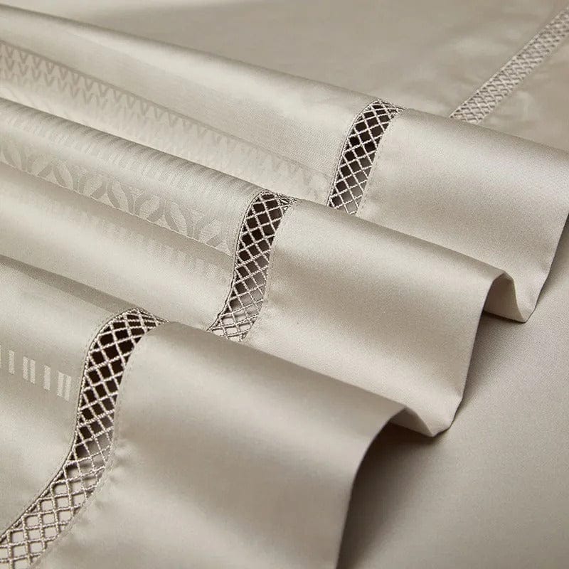 Elegance Champagne Dekbedovertrekset (Egyptisch Katoen) - Afbeelding 7