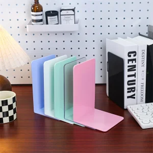 ClearStand - Doorzichtige Acryl Boekensteunen Set van 2 - Onzichtbare Boekenplank voor Kantoor en Bibliotheek