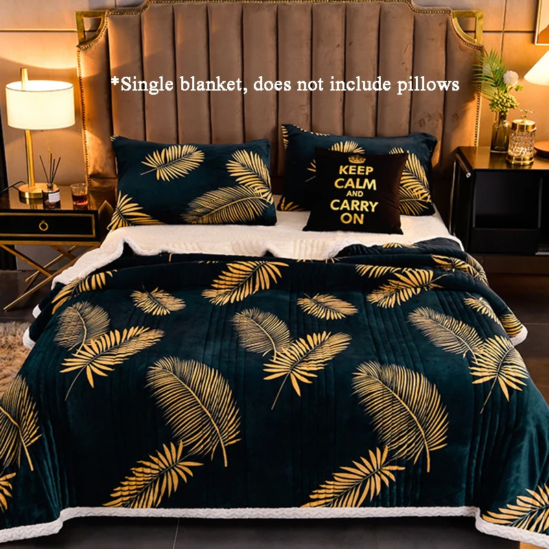 Dubbelzijdige Coral Fleece Deken met Verdikt Kunstwol - Multifunctioneel voor Dutjes, Perfect voor Thuis en Kantoor - Afbeelding 8