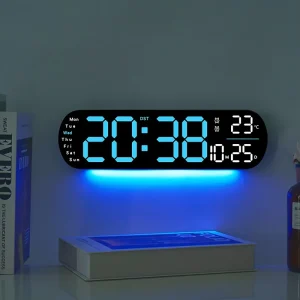 LumoView - Slimme LED Wandklok met Temperatuur en Kalender