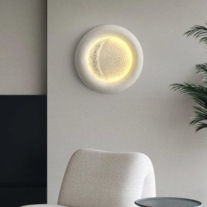 LumiLuxe – Elegante Ronde Harz Wandlamp