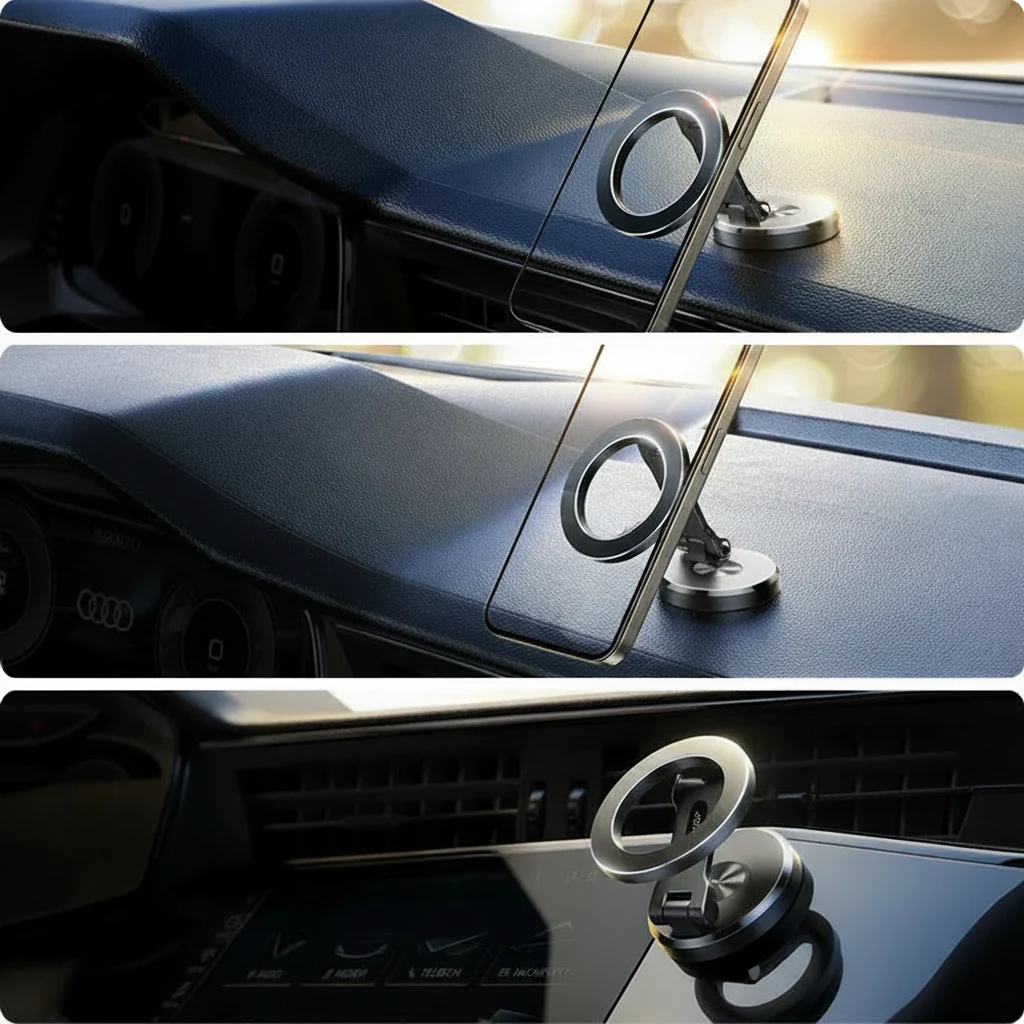 Autotelefoonhouder Magnetisch Opvouwbaar Handsfree Auto - Afbeelding 7