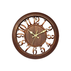 Elegante Bronzen Skelet Wandklok