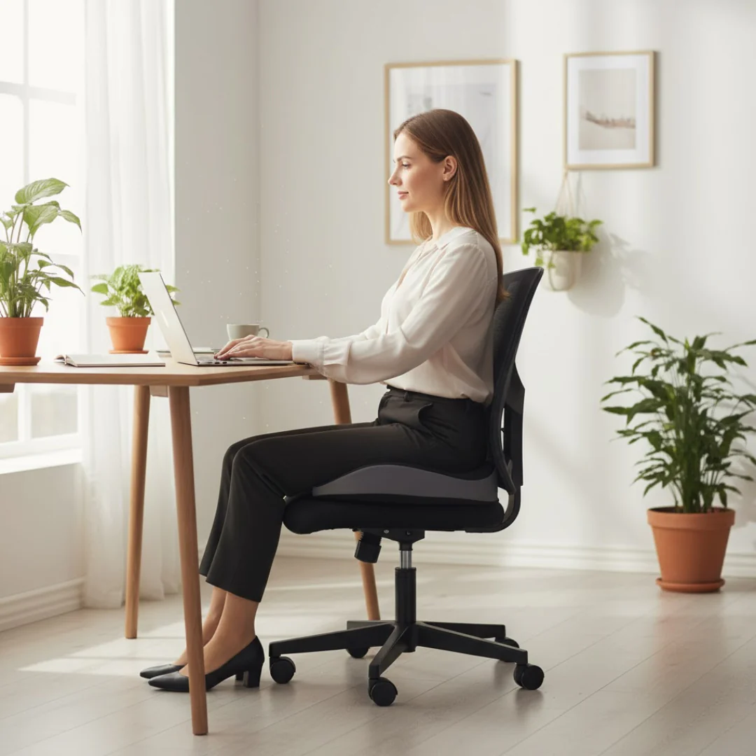 Zitkussen Ergonomisch Stoelkussen Traagschuim Bureau Auto - Afbeelding 7