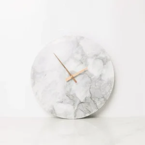 Wandklok van Noordse Marmer