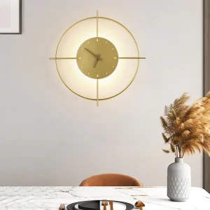 TijdGlans Wandklok - Glamoureuze LED Wandklok voor Moderne Huizen en Kantoren